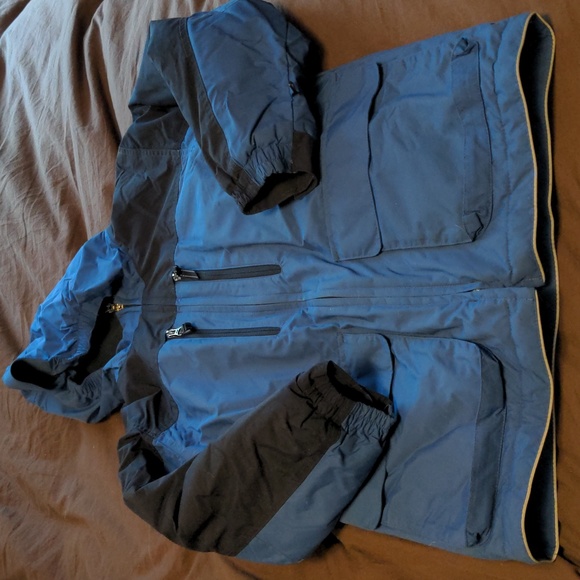Land's End Boys Small Size 8 Blue/Navy Warm Winter Jacket - Picture 2 of 5